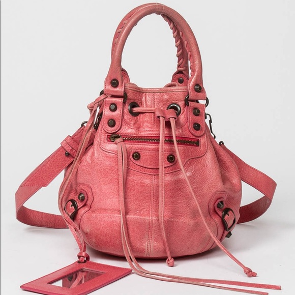 mini pink balenciaga bag